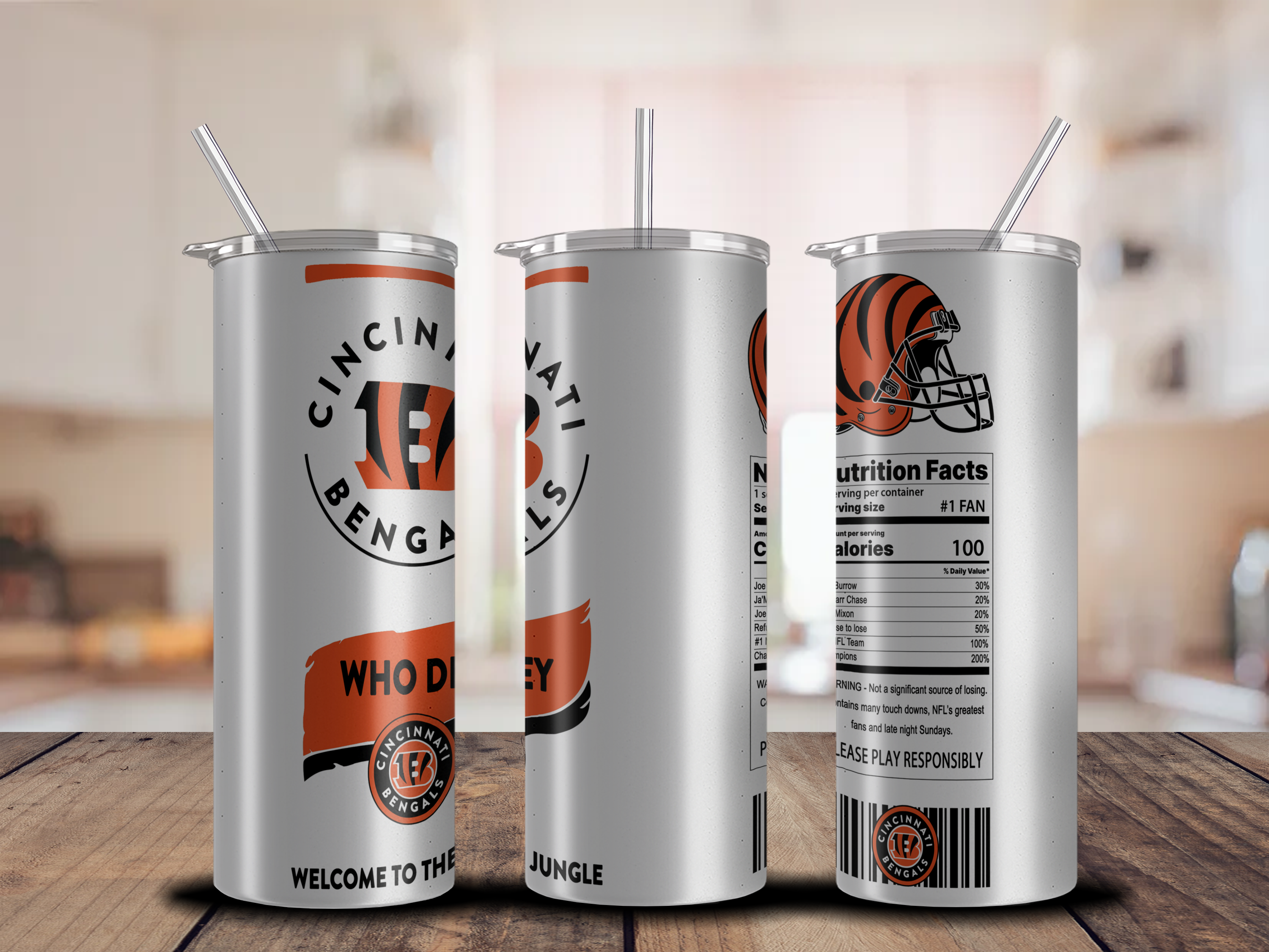 Bengals Nutrition Tumbler