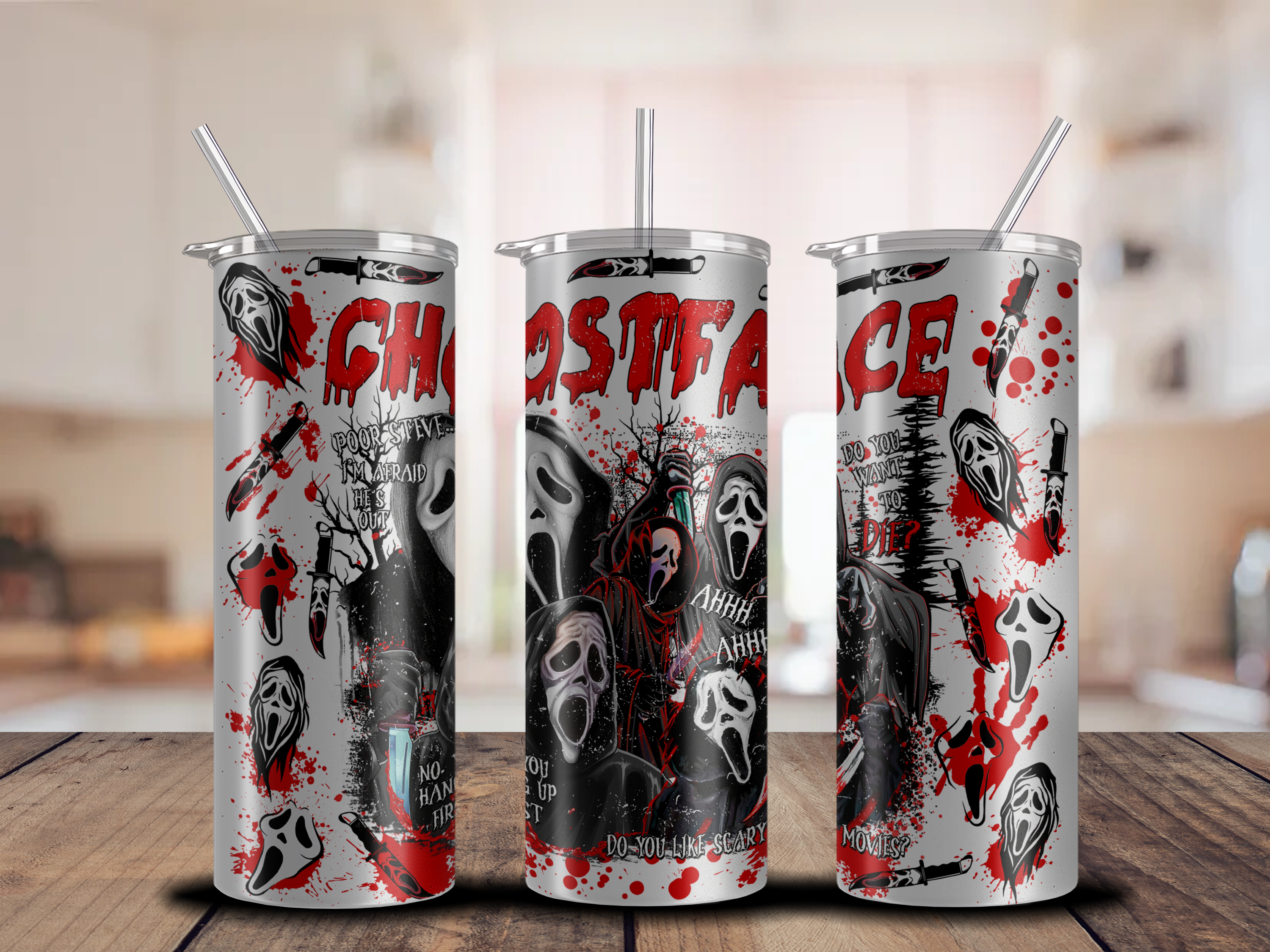 Ghostie Face Tumbler