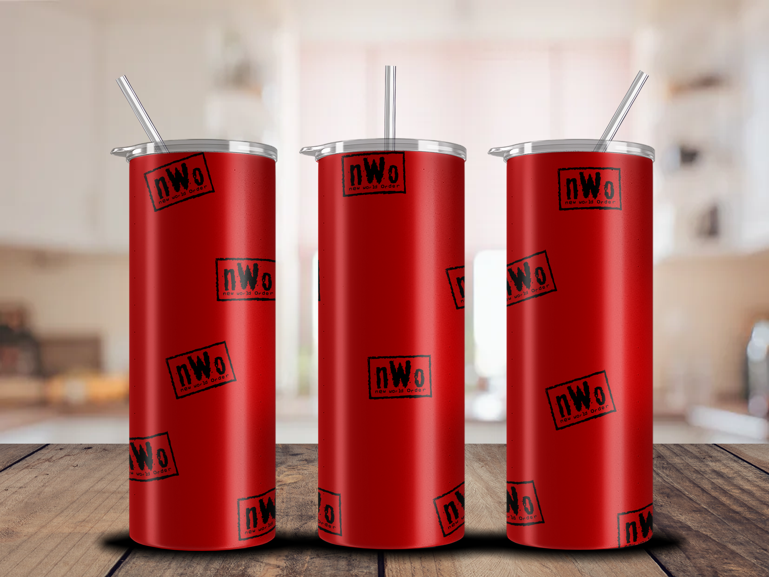 nWo Red/Black Tumbler