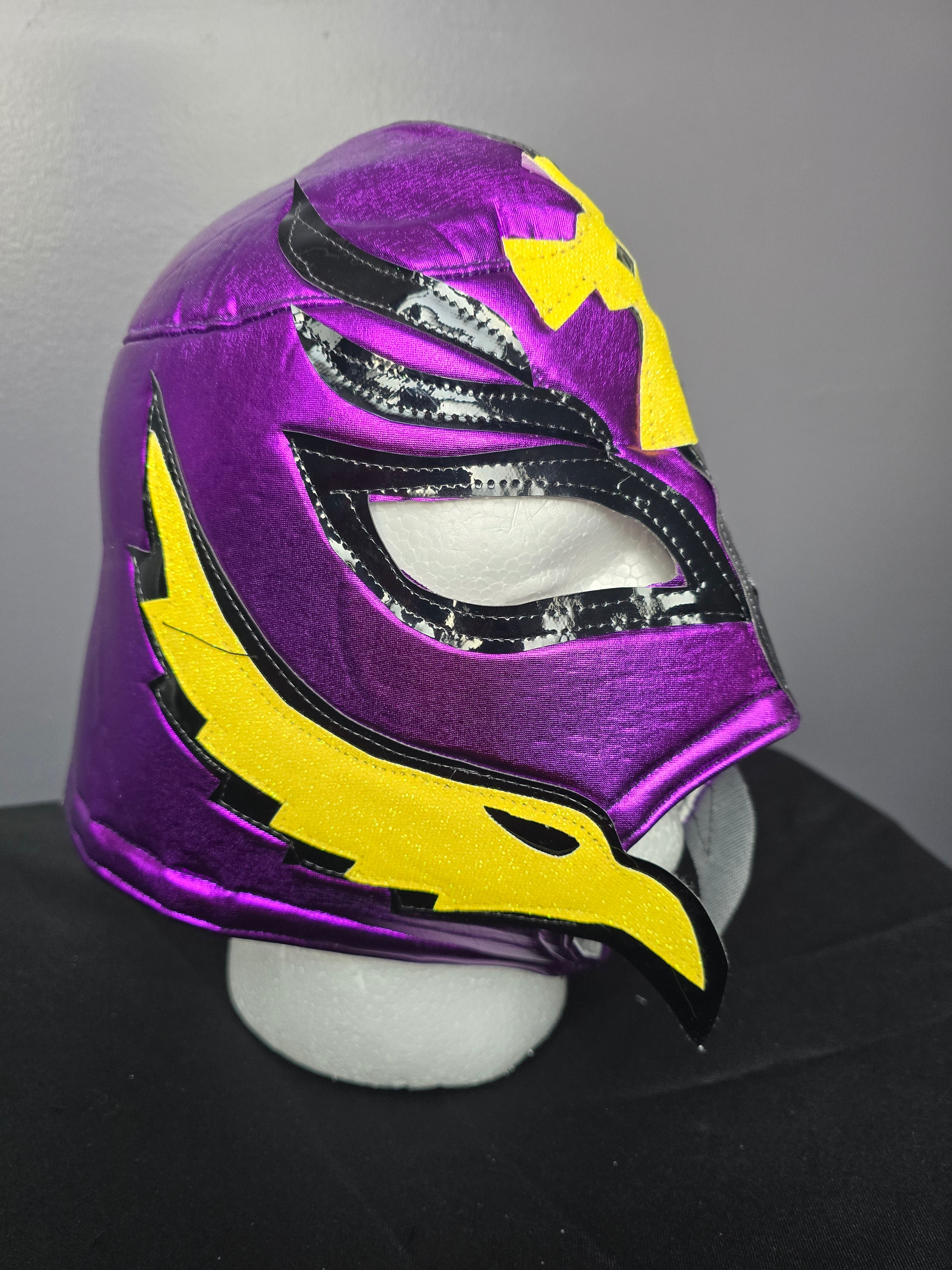 Purple/Yellow Rey Mysterio Luchador Mask