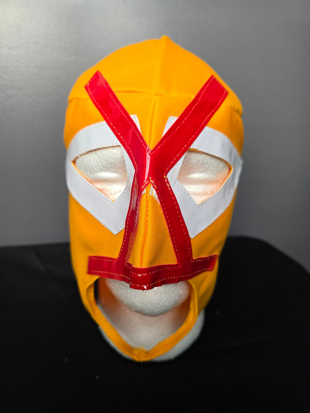 Orange/Red Economy Luchador Mask