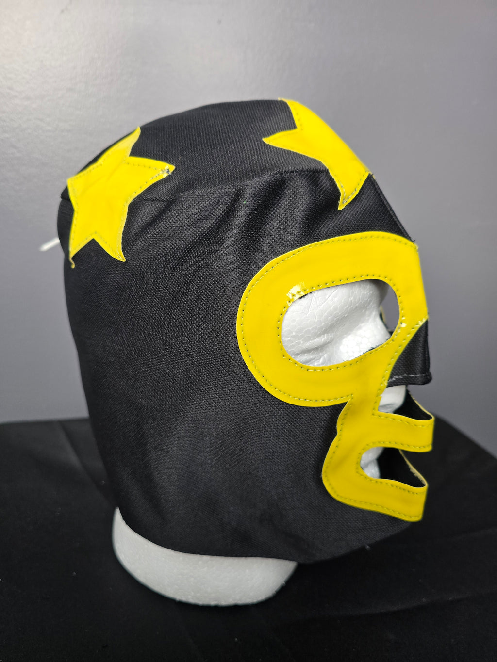 Black/Yellow Economy Luchador Mask