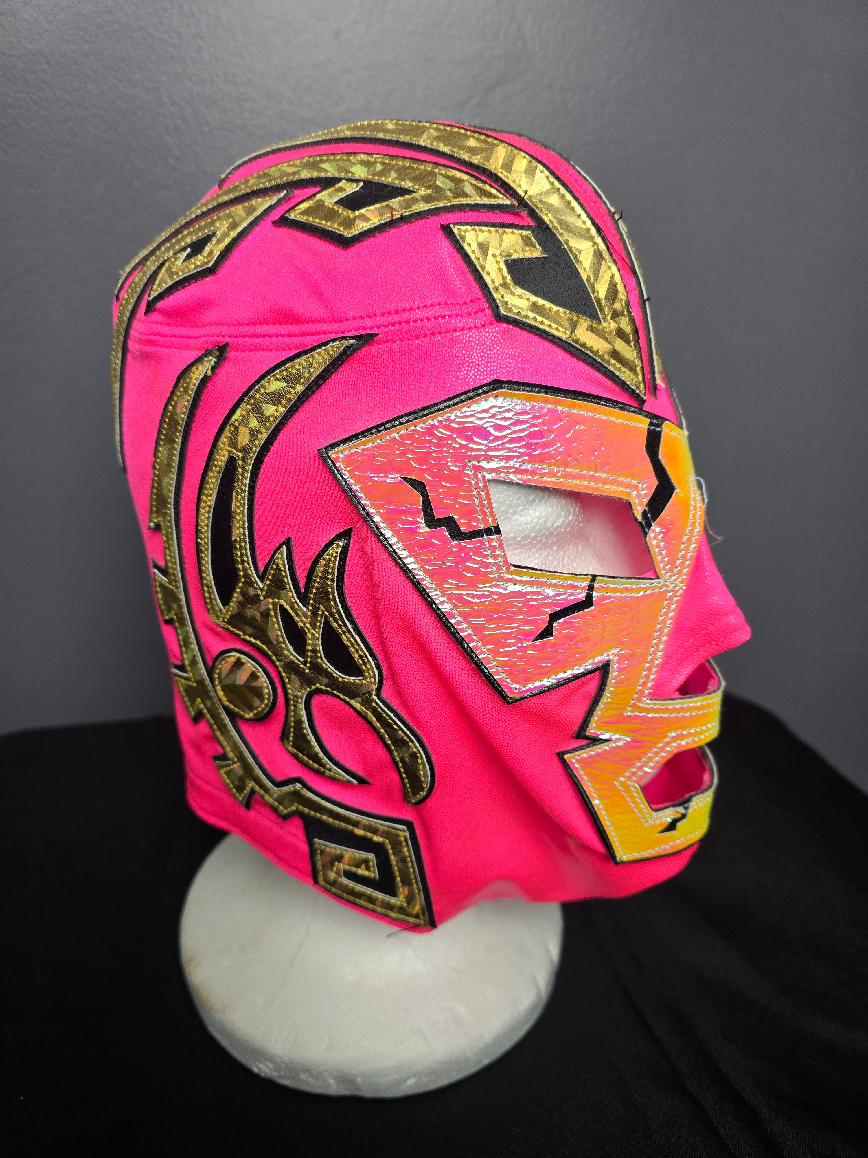 Pink Zip Lucha Mask