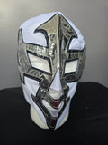 White/Silver Economy Luchador Mask