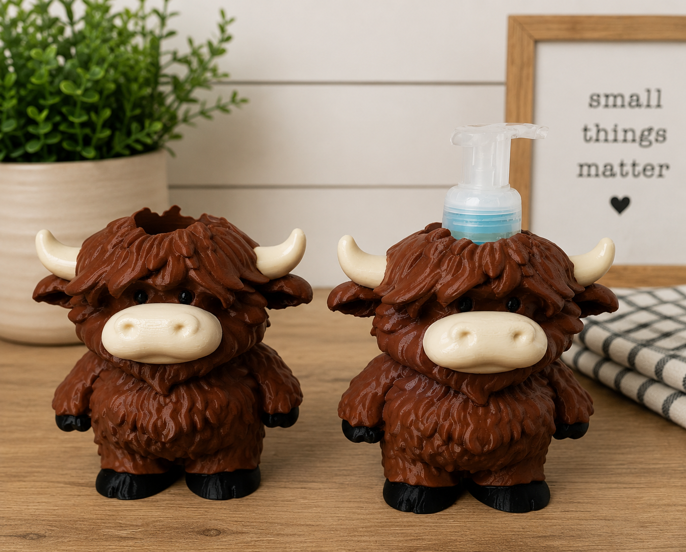 Highland Cow Soap Dispenser