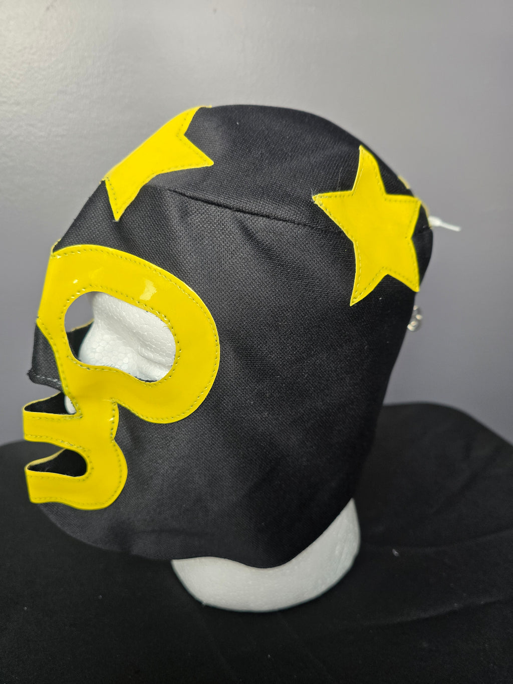 Black/Yellow Economy Luchador Mask