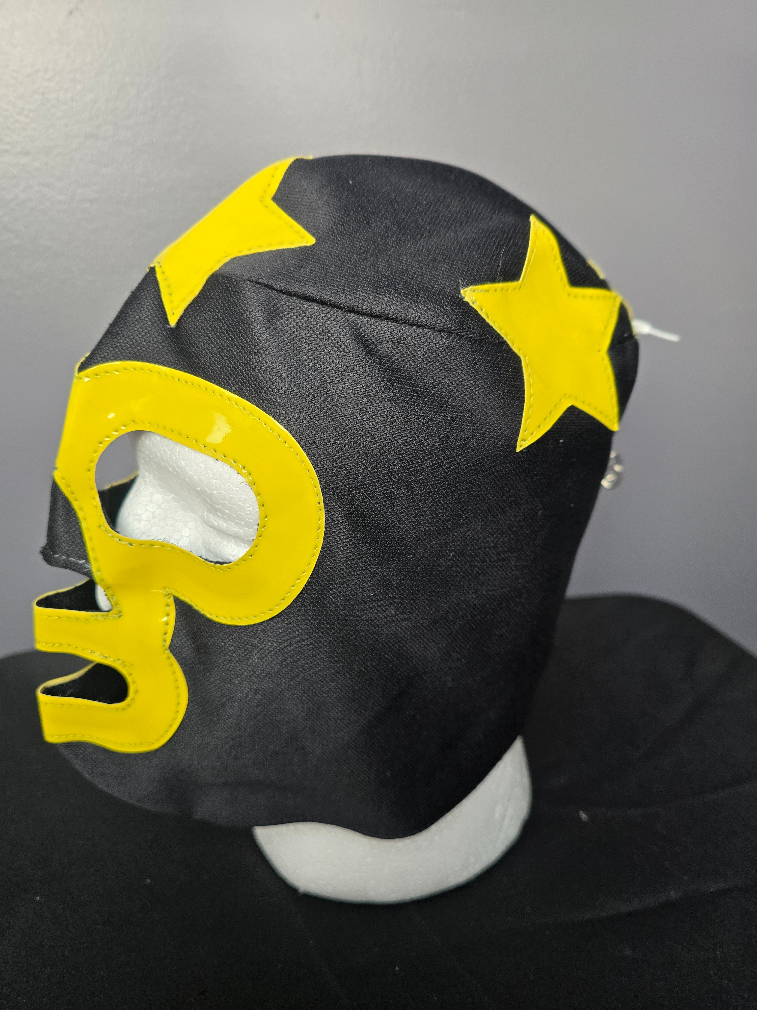 Black/Yellow Economy Luchador Mask