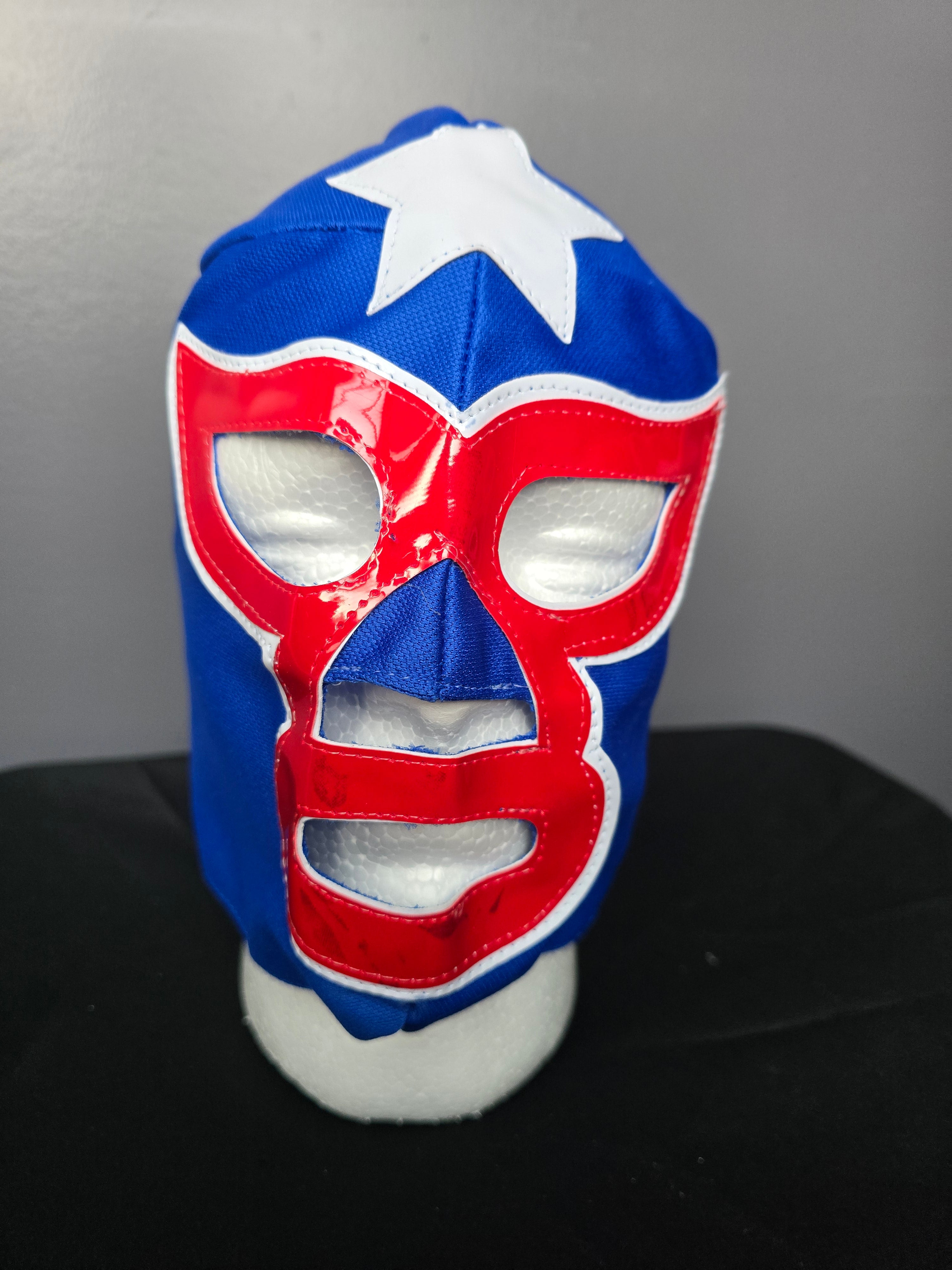 Blue/Red/White Economy Luchador Mask