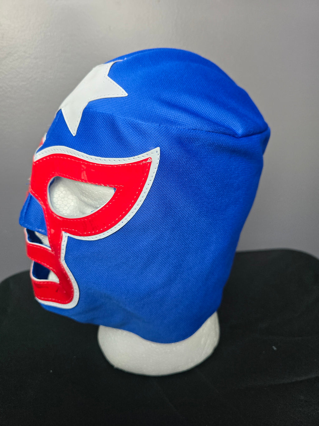 Blue/Red/White Economy Luchador Mask