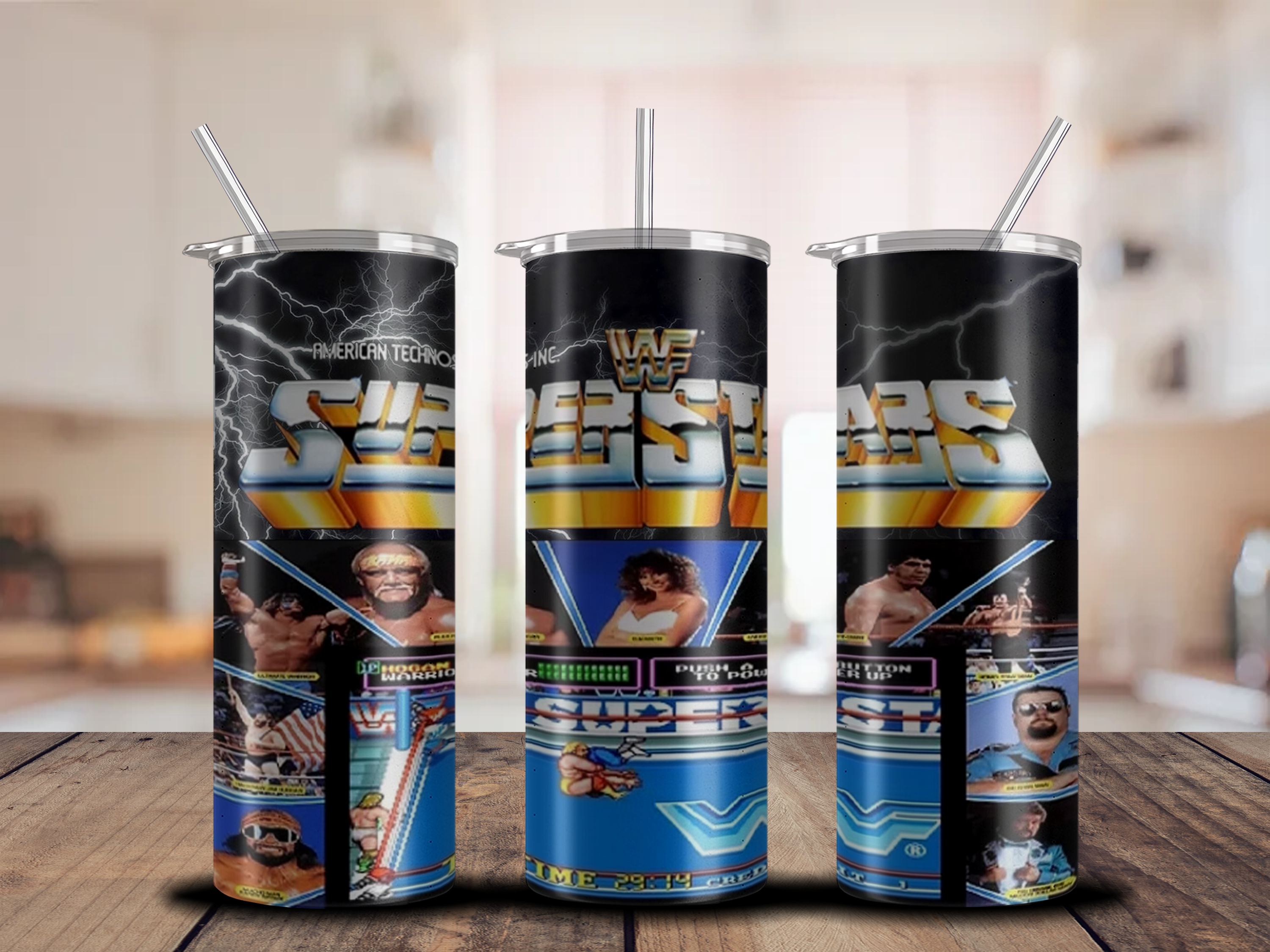 WWF Superstars Tumbler